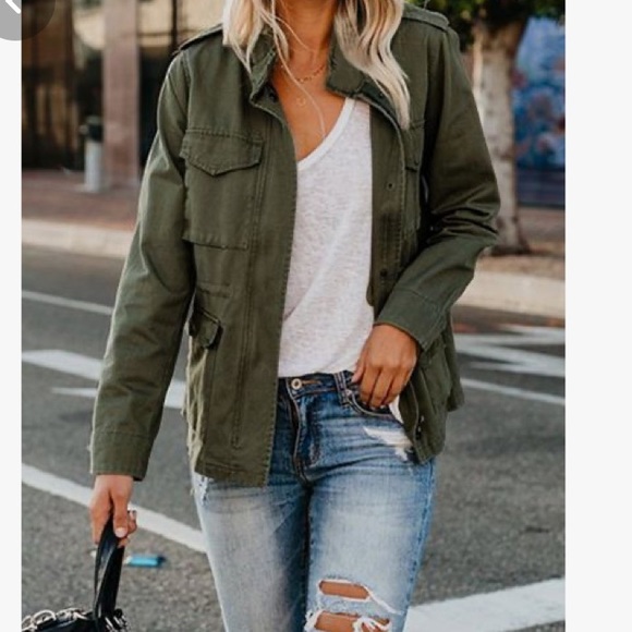 Olive army jacket - Picture 6 of 6